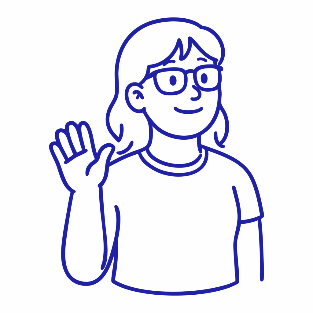 freelance disant bonjour